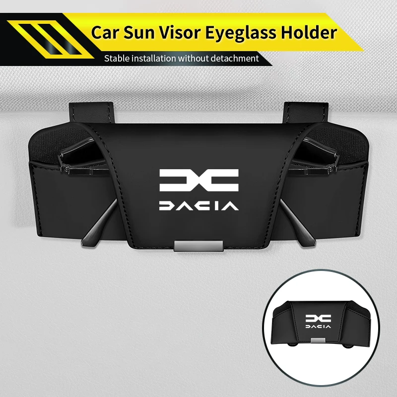 

Magnetic Car Sticker Visor Glasses Holder Sunglasses Storage Box For Dacia Duster Logan Sandero Lodgy Dokker Stepway Mcv 2