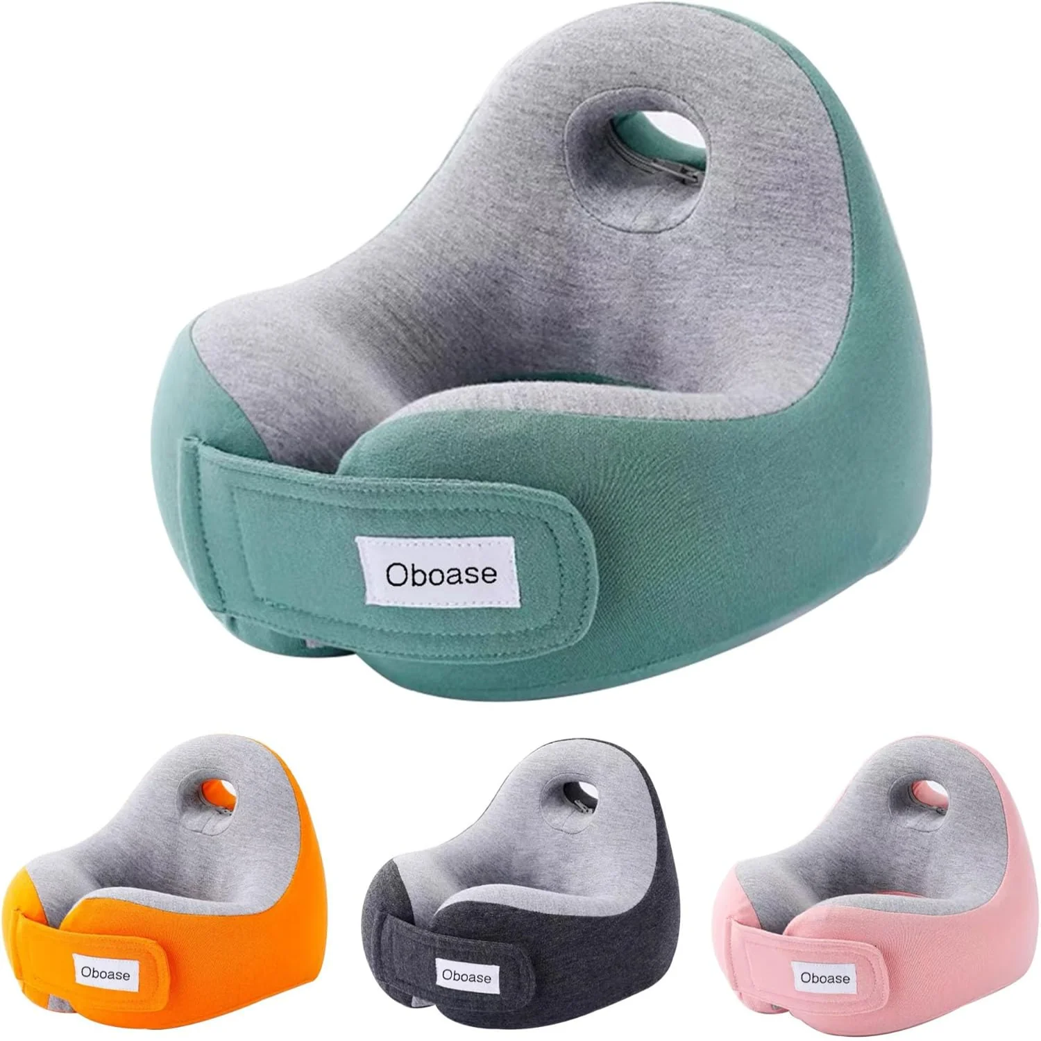 Neck Pillows for Travel - Ideal for Long Flights & Car Journeys (Green)