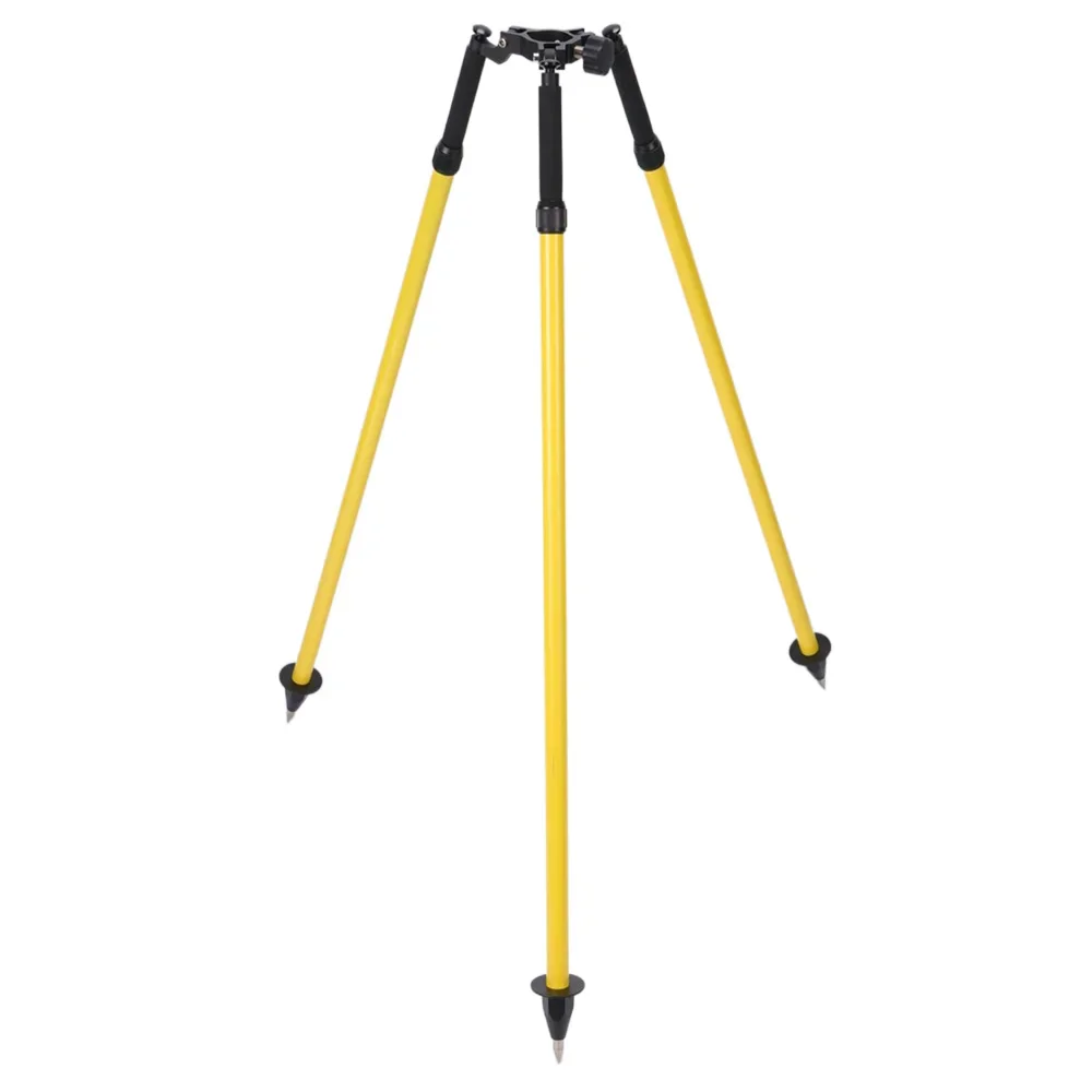 Yellow Land Surveying Equipment Thumb-release Prism Pole Tripod DZ33A