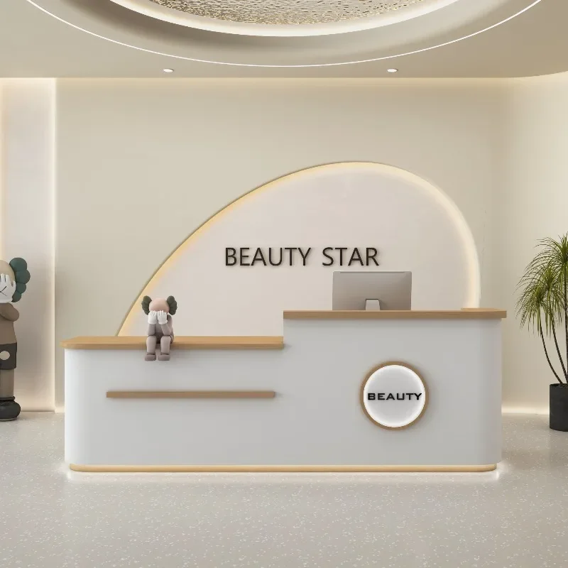 

Стойка регистрации глубокого хранения, стойка регистрации, парикмахерская, L-образная, деловые стойки регистрации, современная клиника, мебель Mostrador Recepcion