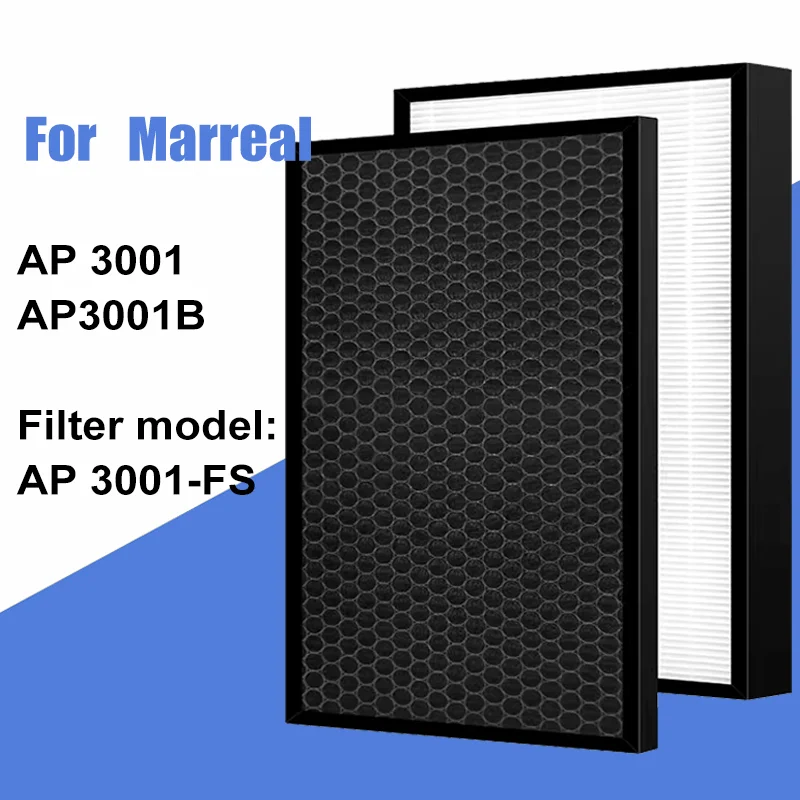 

Сменный Набор HEPA-фильтров с активированным углем подходит для Marreal AP3001, AP3001B сменный очиститель воздуха для фотографий