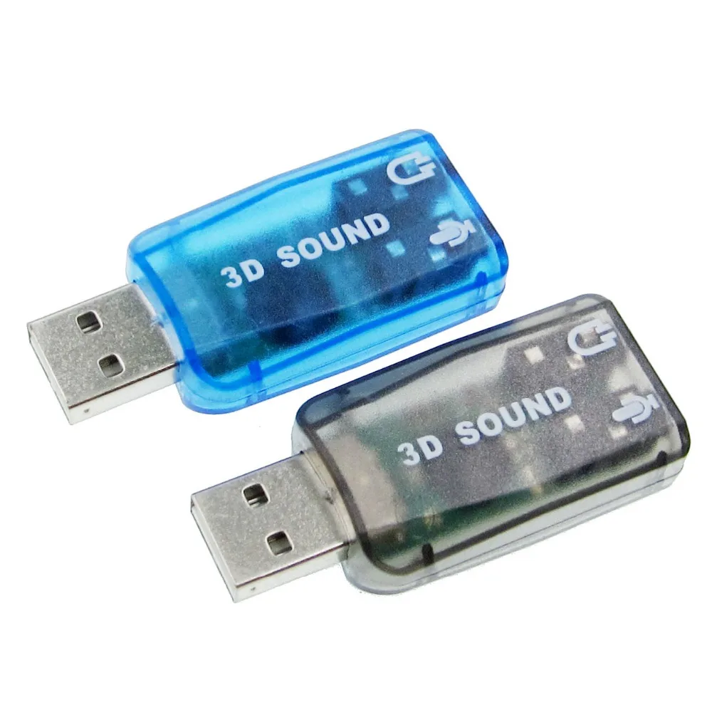 CM108 Chipset USB 2.0 To 3D Audio Sound Card Adapter Virtual 5.1 Channel Track Class-B Power Amplifier For Microphone Headset