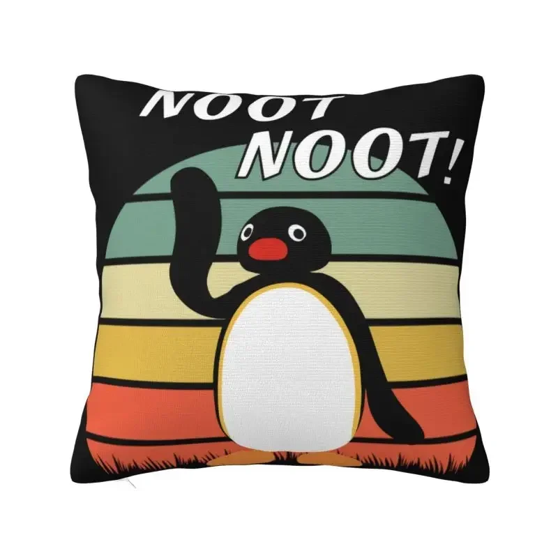 Luxury Pingu Noot Noot Throw Pillow Cover Decoration Custom Ulzzang Penguin Cushion Cover 40x40 Pillowcover for Sofa