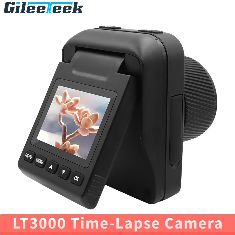 

TL3000 Portable Time Lapse Camera 2.0" HD Screen Low-light Full Color 4K Video Record Screen 90° Rotation Support to 512GB Card