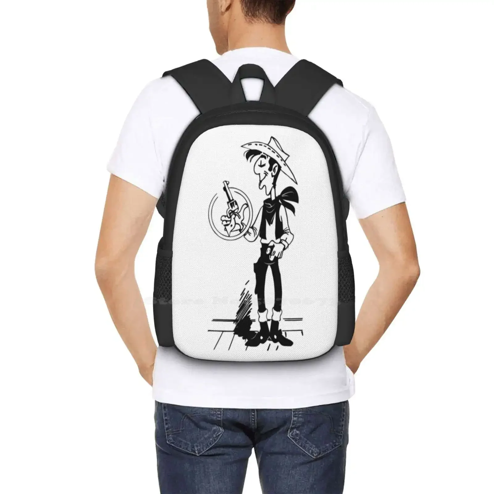 لاكي لوك رائجة البيع حقيبة مدرسية على ظهره حقائب الموضة لاكي لوك #6