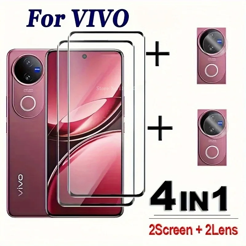 Image of HD-Displayschutzfolie aus gehärtetem Glas + Kameraobjektivschutz für vivo V60, V50, V50 Lite, X200 Pro, Y29, iQOO Z10 Turbo+, Y19S GT, Y400