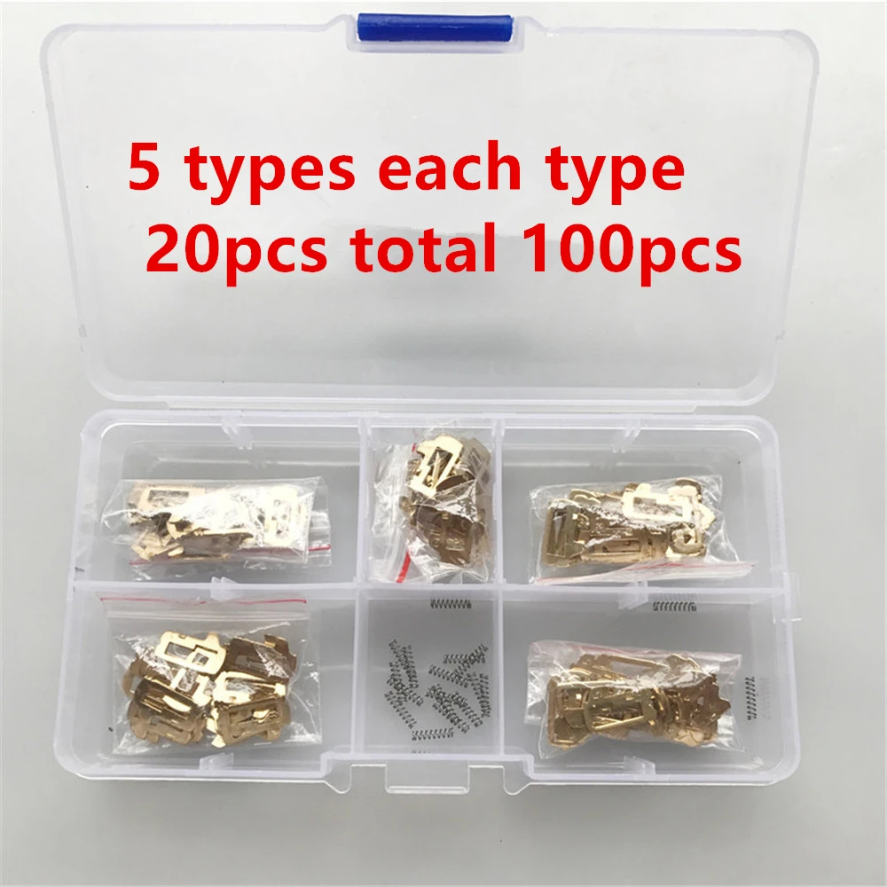 HU64#/100pcs For  Car Lock Repair Accessories Car Lock Reed Lock Plate For Mercedes Benz M452