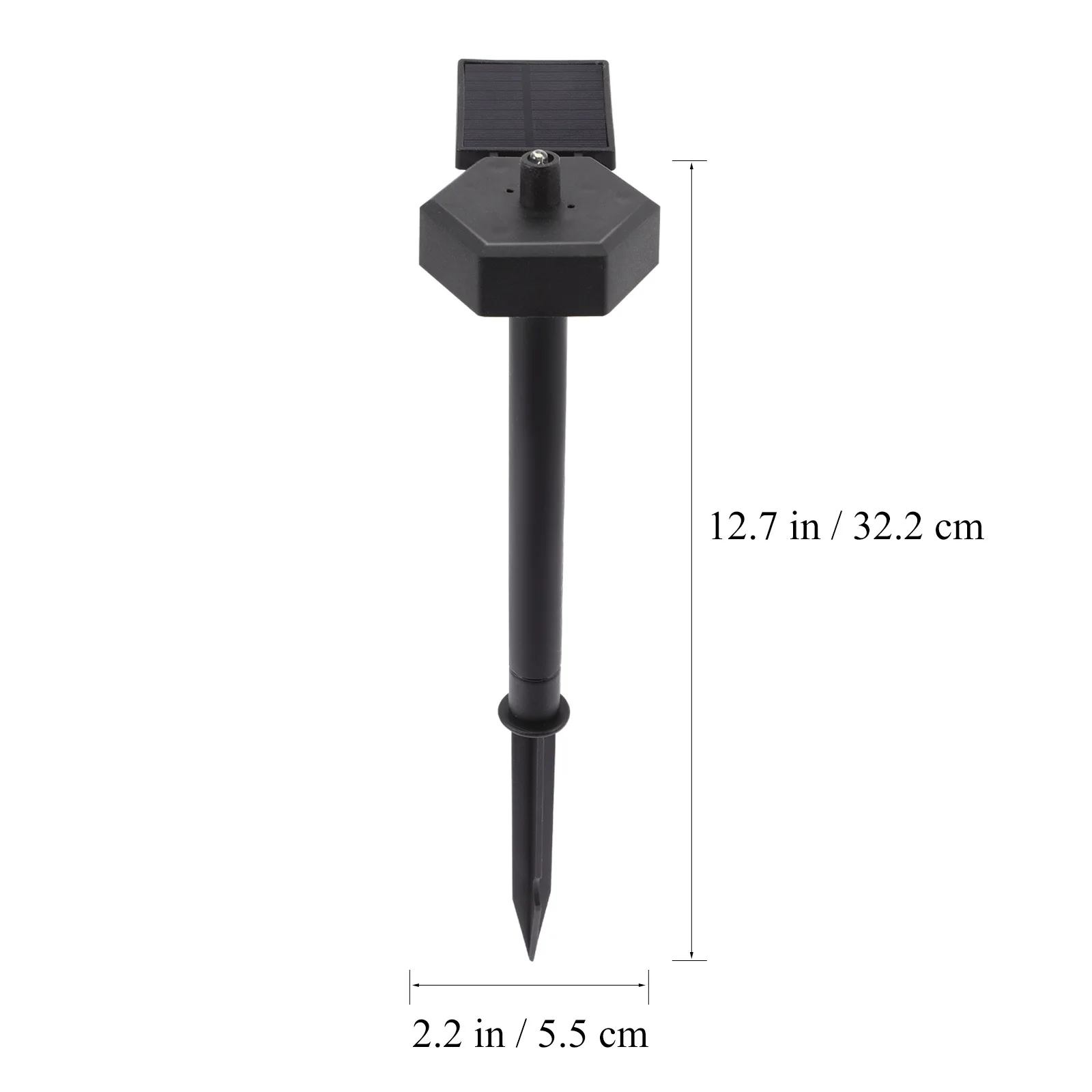 

Solar Garden Light Plug-In Yard Lights Outdoor Waterproof Durable Triangle Stake Frosted Texture Built-In Rechargeable