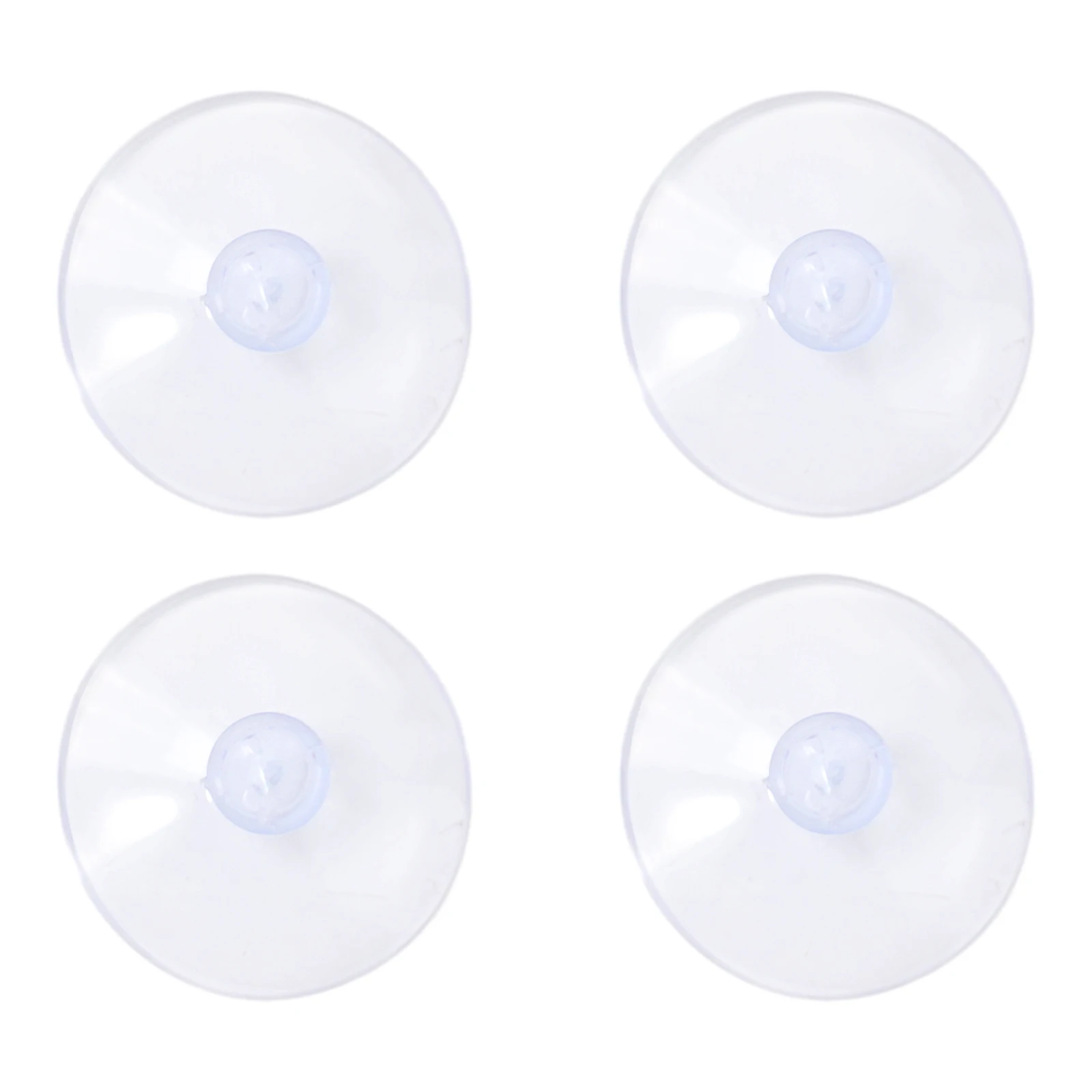 Round Suction Cup Strong Suckers PVC Wall Hooks 4pcs/10pcs Aesthetics Bathroom Clear Convenient Hanger Kitchen