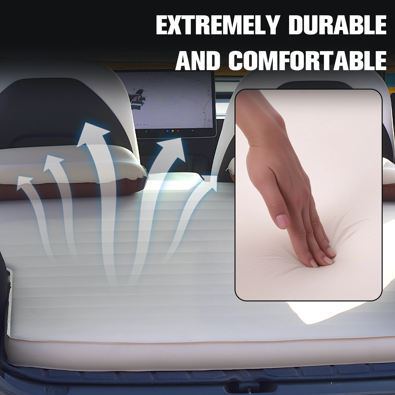 

Надувной спальный коврик толщиной 2,36 дюйма с подушкой, легко надувается и сдувается, для походов, пеших прогулок и путешествий