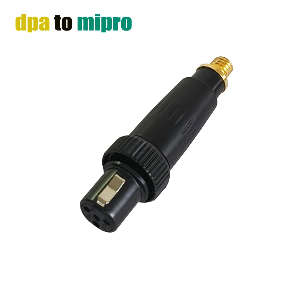 Microdot to TA4F 4-pin mini xlr connector adapter for dpa microphone and mipro transmitter wireless system