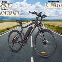 SAMEBIKE SY26-II Electric Bicycle 500W Powerful Motor 36V13AH Lithium Battery Electric Bike 26*2.125-Inch Tire Mountain E-Bike