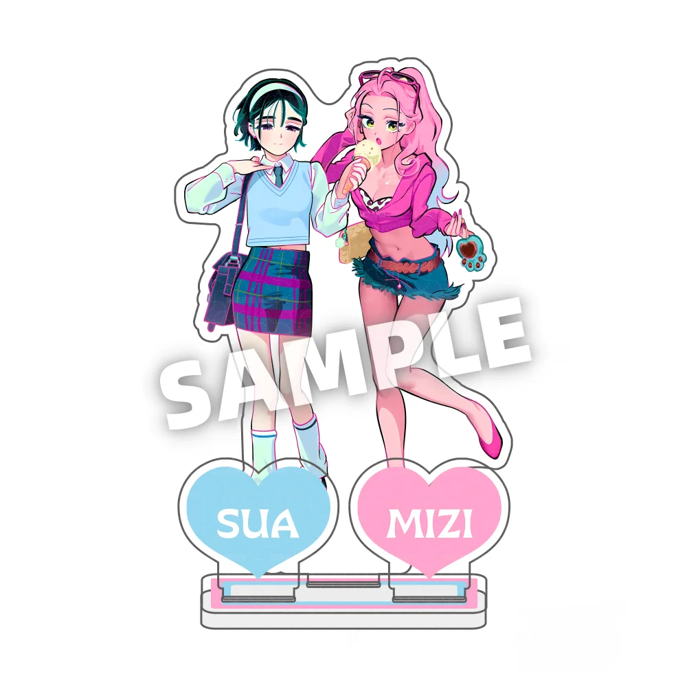 Anime ALIEN STAGE IVAN TILL LUKA SUA MIZI Geschenkspielzeug Acryl-Standmodell Actionfigur Ornament Zubehör Modell Desktop-Schlüsselanhänger