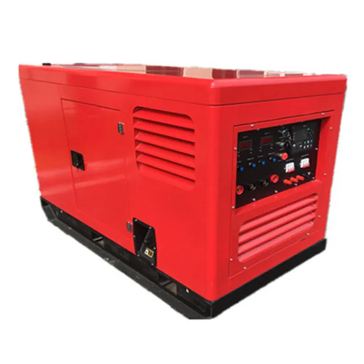 10kva 20kva Diesel Engine 300Amp 400A 700A MIG Arc Welding Machine Portable 2 in 1 Diesel Generator Welder
