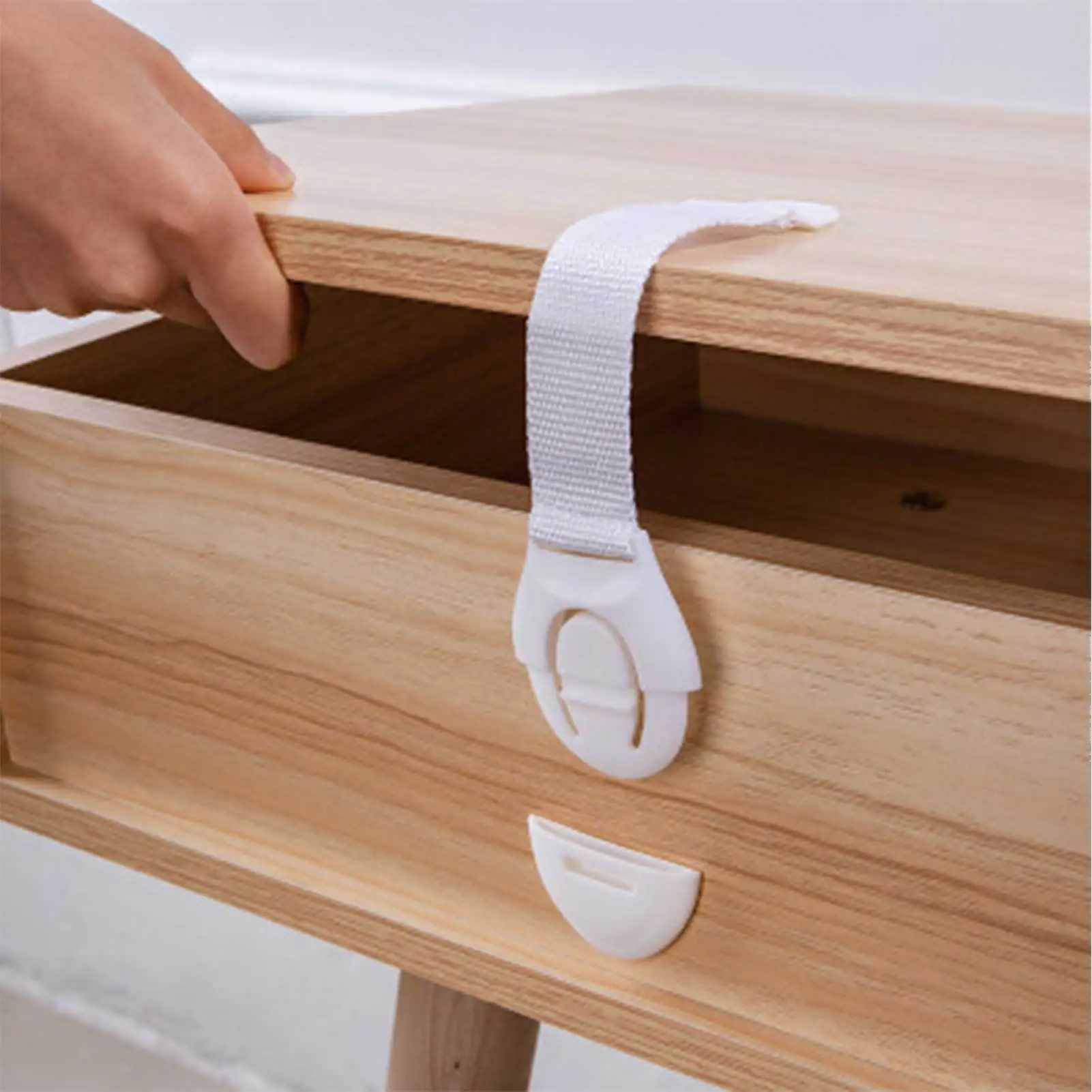 Kinderveiligheidsslot | Zelfklevende Babyproofing Kastsloten Met Verstelbare Riem | Kids Sec