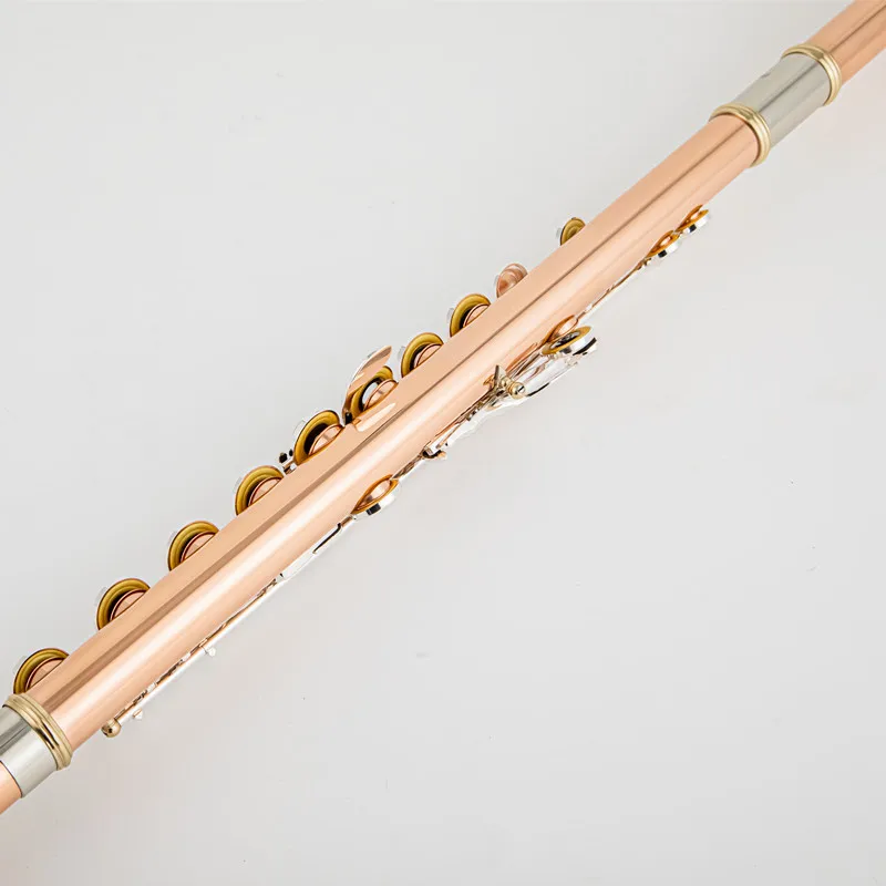 Pearl Quantz PF-8950ES Flute High Quality Phosphor copper 17 Keys Flute Open Hole E-Mech Flute Musical Instrument