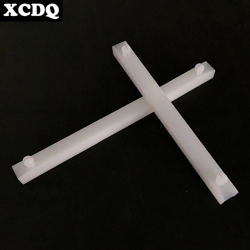 10pcs PC Board Fixing Snap-In Guide Rail Long Nylon Strip Groove Current Box Circuit Board Plastic Card Channel Slot Track