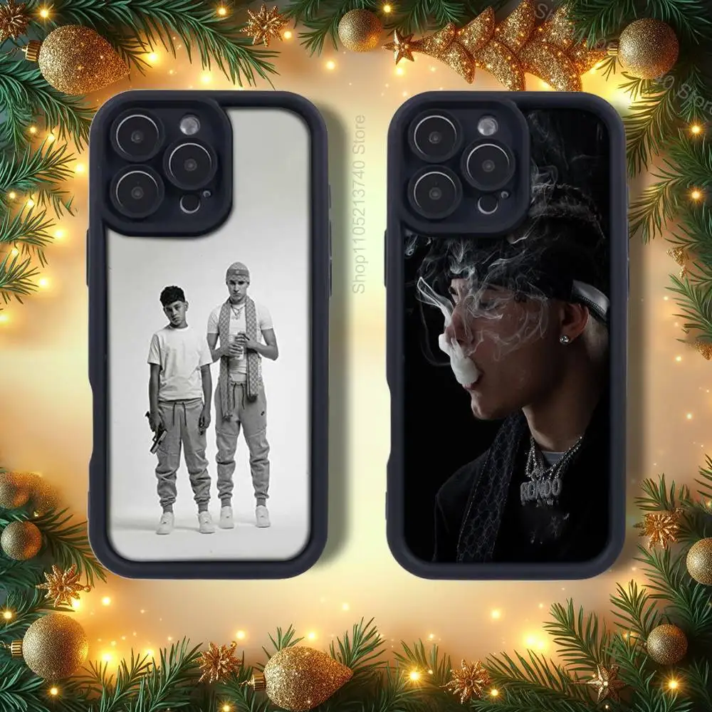 

GIOVANE R-RONDO Rondodasosa Phone Case For iPhone 14,12,17,15,11,13,16,Pro,E,Plus,Max,SE4,Air Silicone Cover emery Black