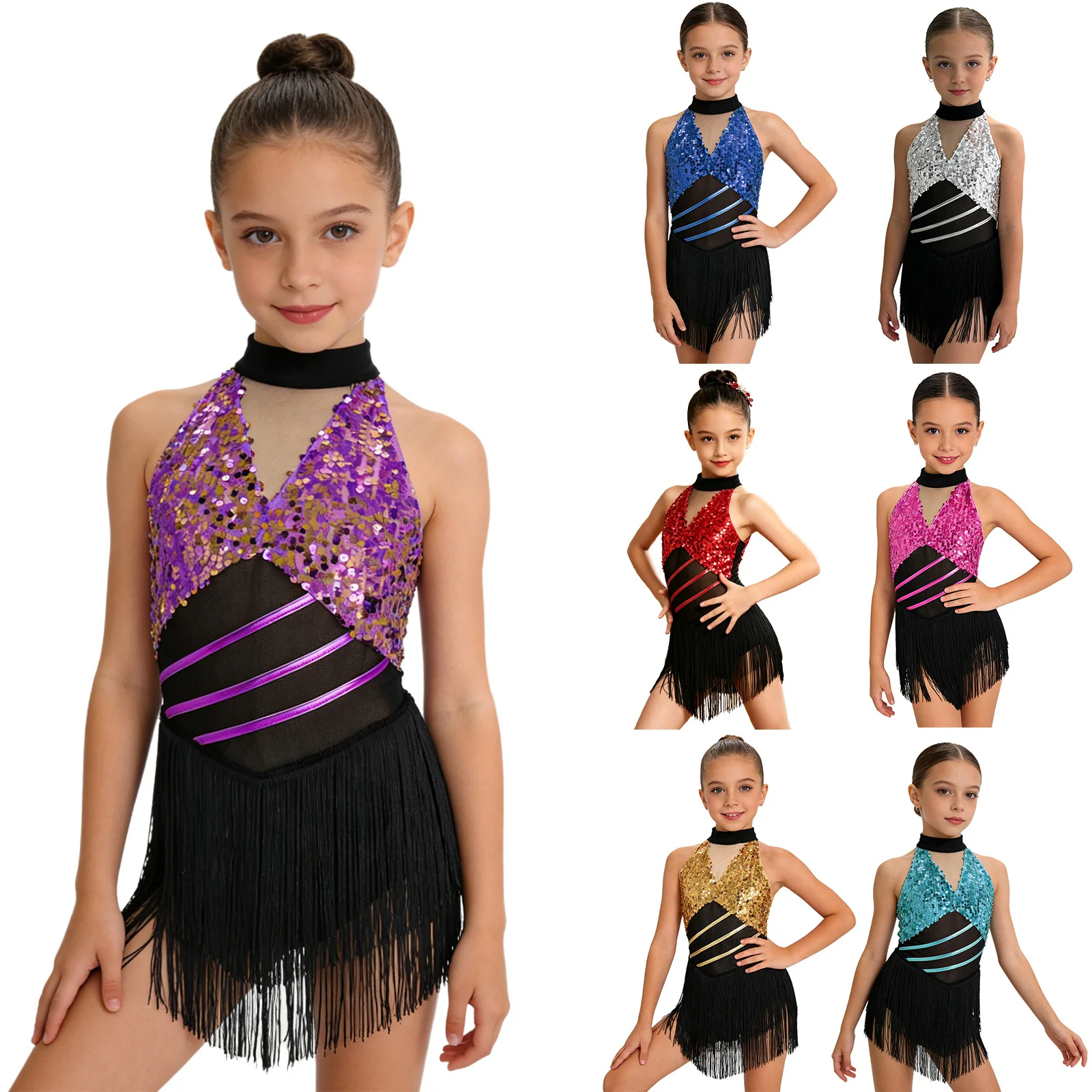 Fantasia de Dança Latina para - Summer Clothing Set For Girls avaliação e preço