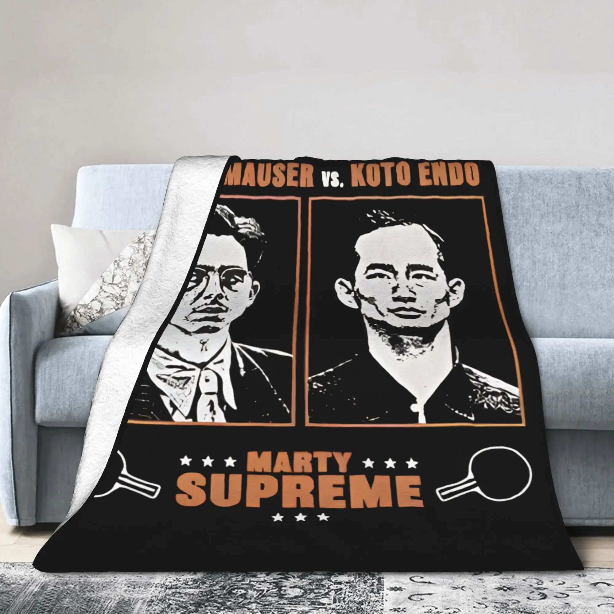 Marty Supreme Table Tennis Blanket Cover Fleece  Lightweight Throw Blankets for Bed Bedspread