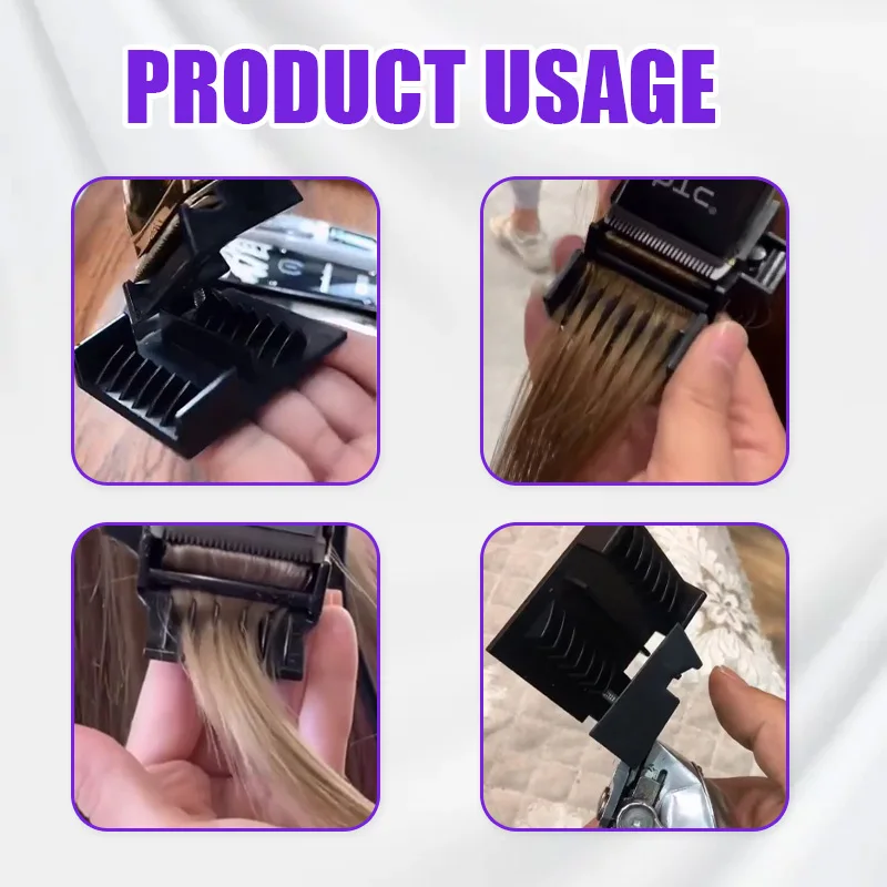 Hair Clipper Limit Guide Comb Plastic Hair Trimmer Guards Comb for Removing Split Ends Hair Styling Accessories For Salon