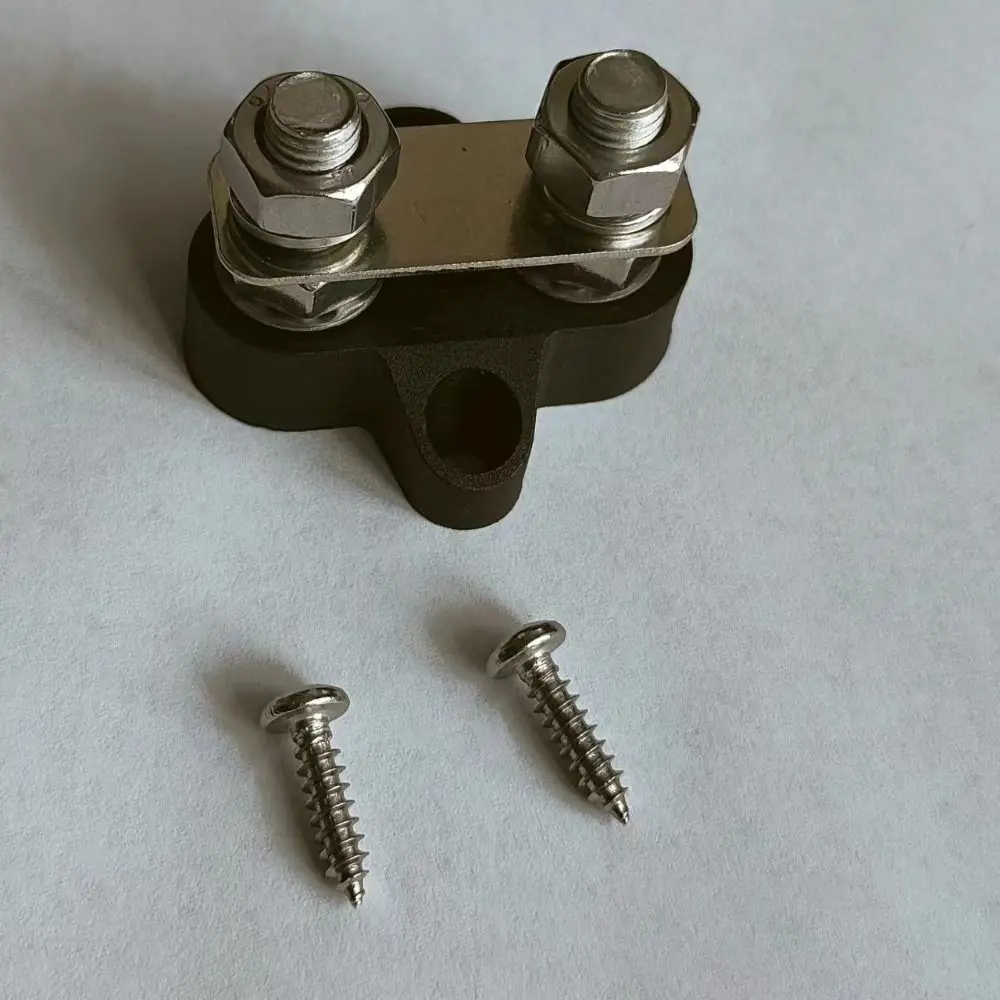 Heavy Duty Terminal Block Studs M8 12V/24V Power Distribution Stud Positive&Negative Sturdy Junction Block Bus Bar Camping RV