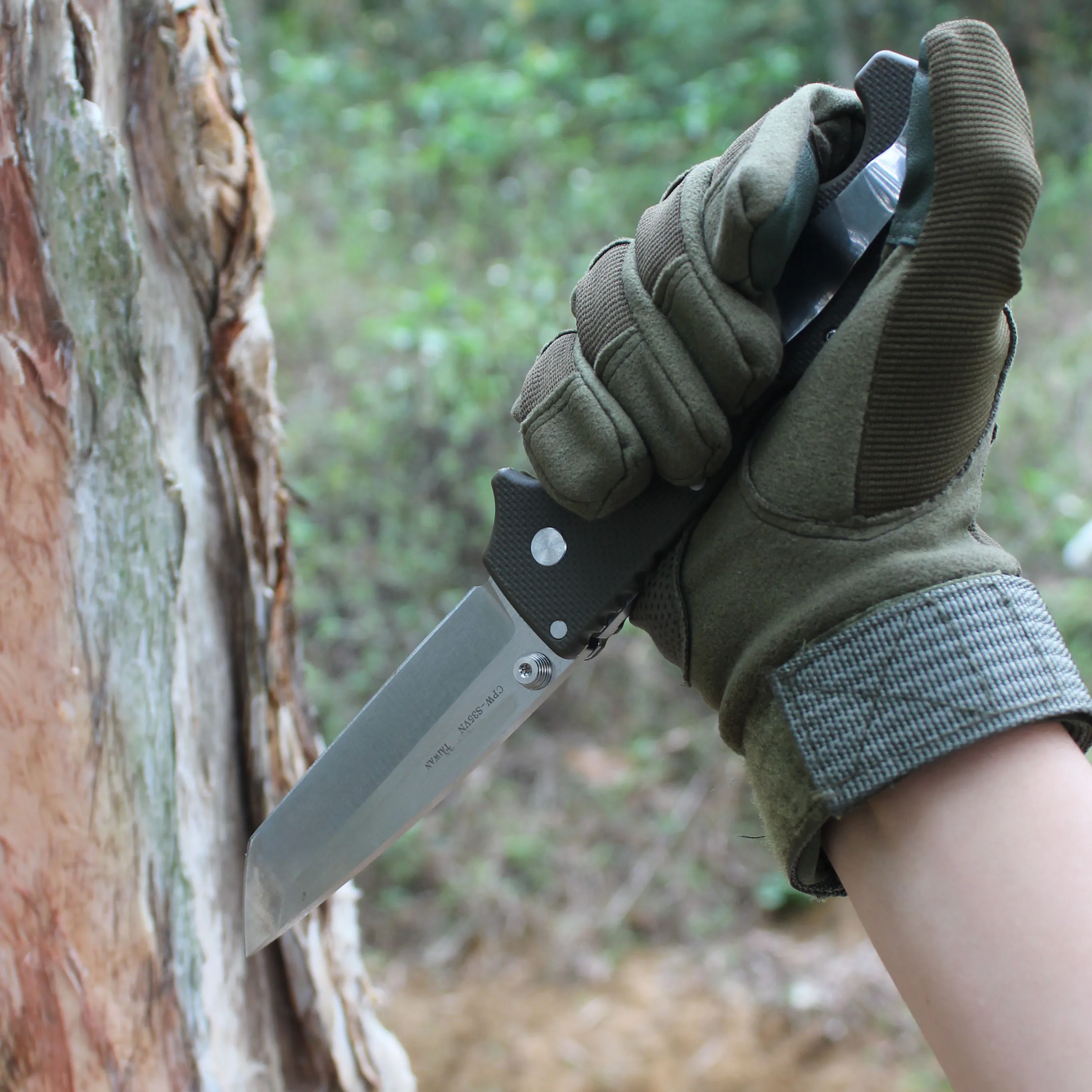 ﻿ ﻿ Folding Pocket Knife EDC Men Tactical Hunting CPM-S35VN Blade Camping Survival Knives Outdoor Multifunctional tool COLD