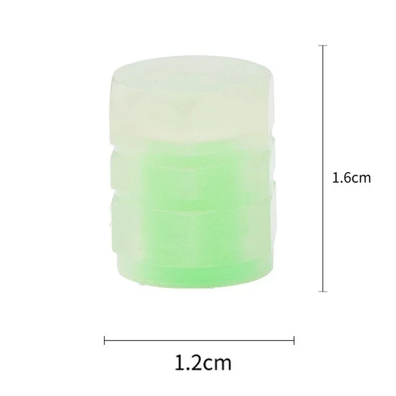 4/8pcs Luminous Tire Valve Caps Auto Car Motorcycle Bicycle Fluorescent Night Glowing Wheel Tyre Hub Valve Stem Caps Decoration