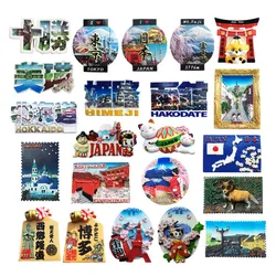 Asia Japan Flavour 3D Fridge Magnet Tourist Souvenirs Refrigerator Magnetic Decoration Articles Collection Handicraft Gift