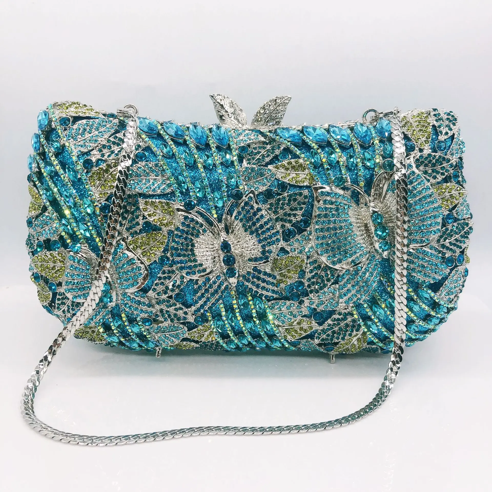 Hollow Out Women Evening Bag Gold Crystal Banquet Handbag Luxury Diamond Clutch Purse Wedding Bride Bags Elegant Dinner Bag view 6