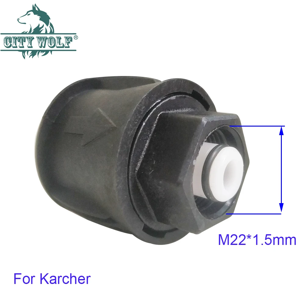 Konverter konektor selang pencuci tekanan M22 adaptor outlet Washer Power untuk selang washer tekanan tinggi Karcher K Nilfisk Stihl