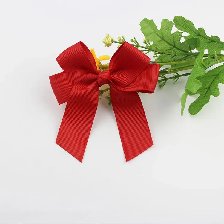 1pcs/lot Kids Baby Infant Girls Hair Bows Clips Christmas butterfly gift Bow Ribbon Clip Bowknot Accessories blue red ZYAA1718