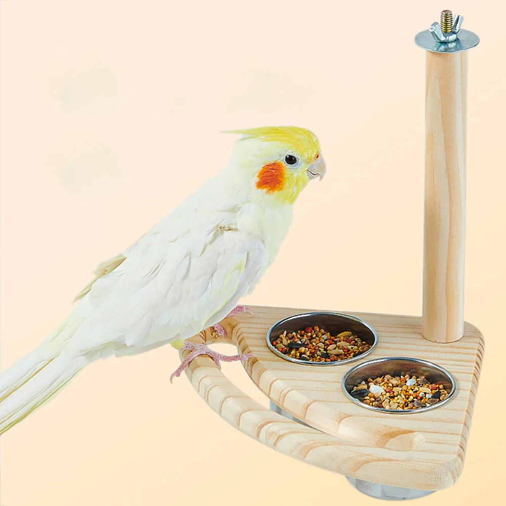 Bird Food Stainless Steel Cups Splash Proof Parrot Feeder For Parakeets Cockatiels Budgie Parrot Toy Hanging Feeder Bowls