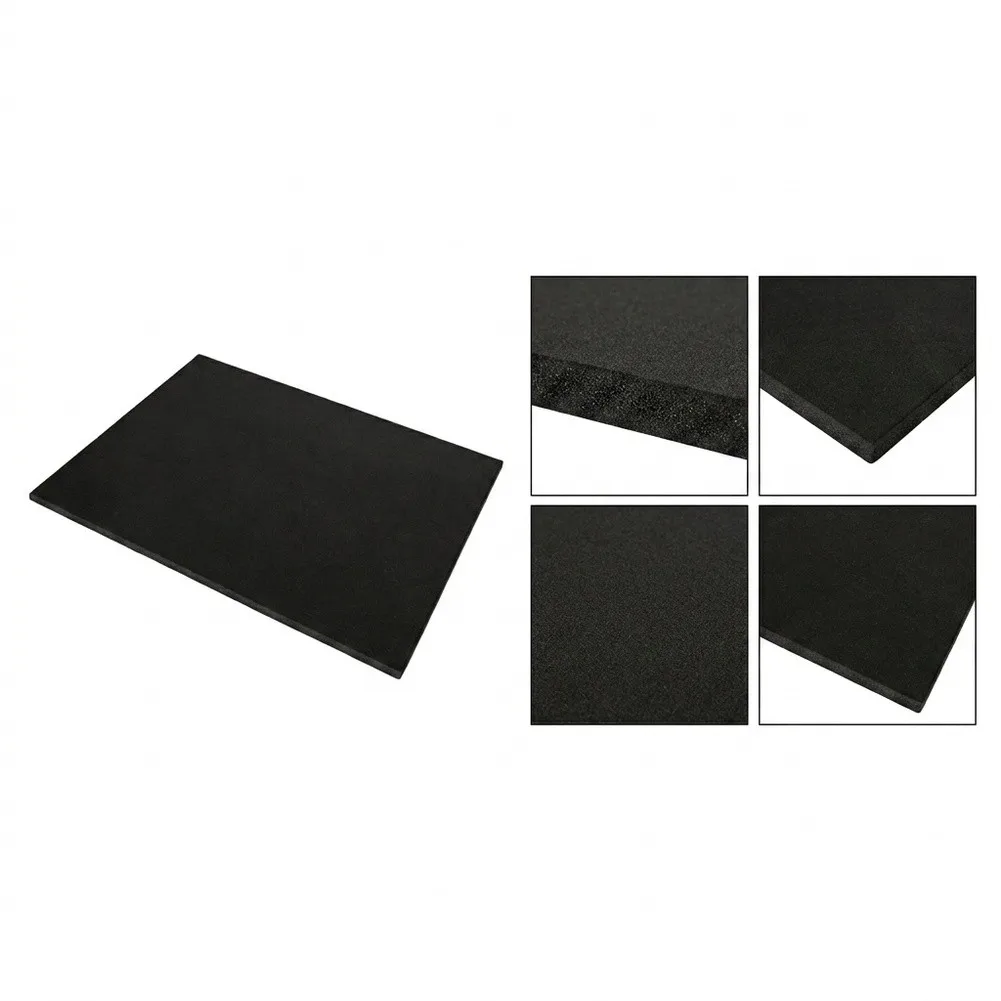 Black Polyester Noise Reduction Pad 60x43cm for Air Conditioning Outdoor Units Sound Absorbing Mat for AC Compressors