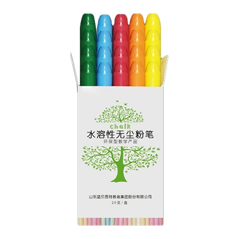 

Solid Water Chalk Dust Free Sidewalk Chalk Outdoor Street Chalk Washable Jumbos Chalk School Office Supplies for Student