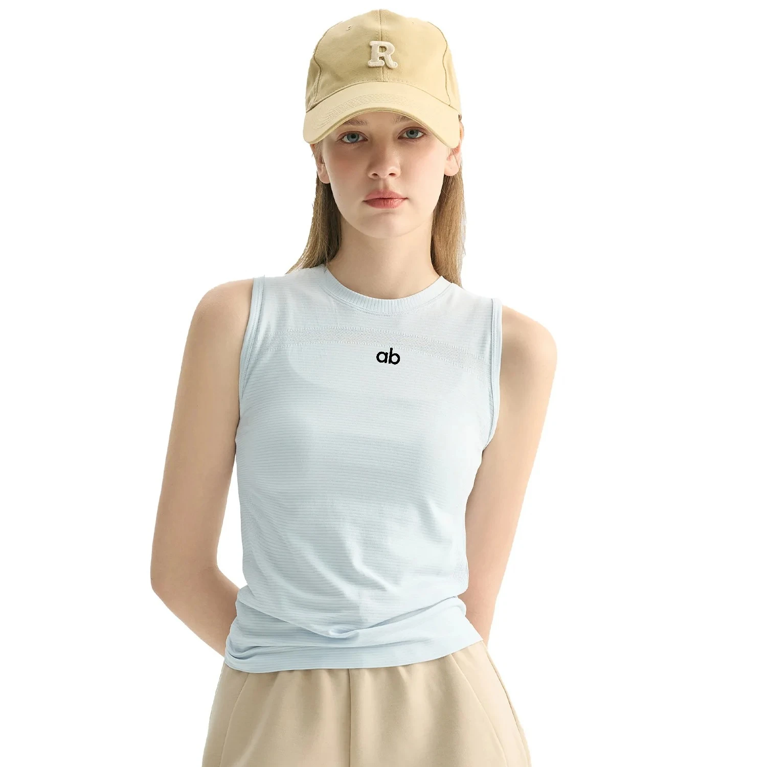 Women's Sporty Mesh Vest Breathable Quick Dry Slim Fit Sleeveless Top Yoga Fitness Beautiful Shoulder Line Running Fitness Vest image 4