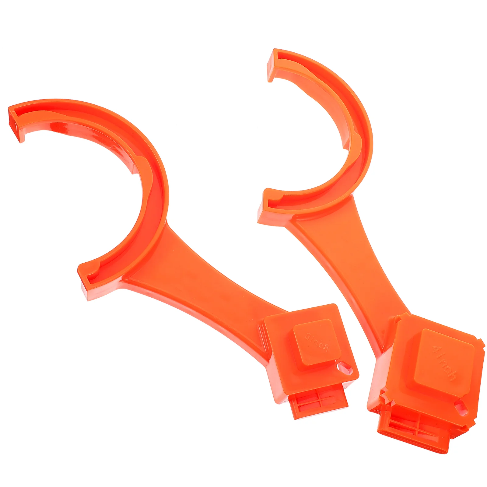 

2 Pcs Rv Accessories Hose Wrench Spanner Universal Sewer Fitting Cleanout Plug Cap Orange Abs Multi-purpose Travel