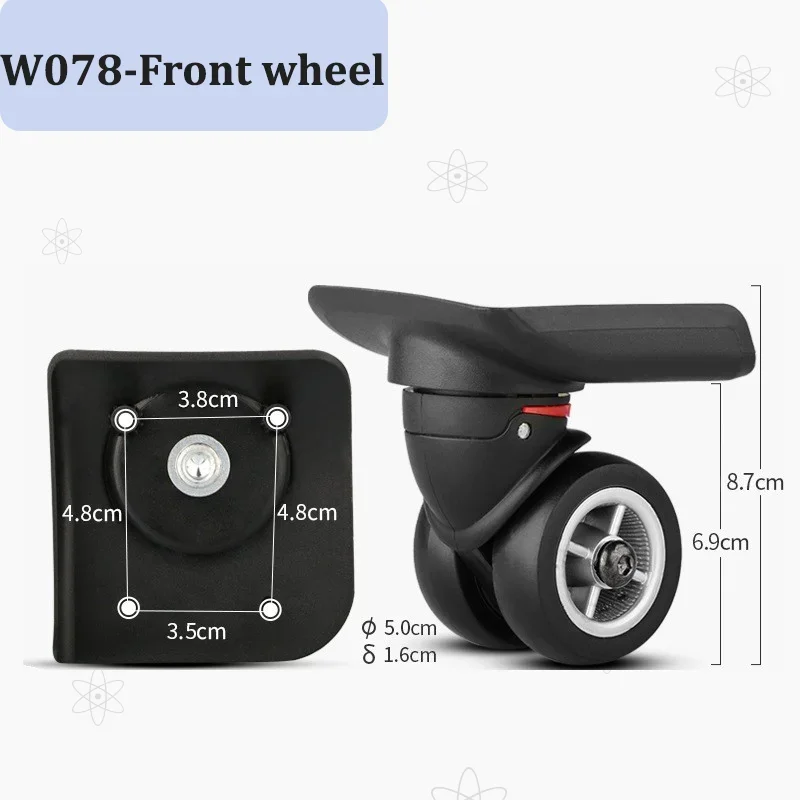 Suitcase Wheel Replacement Kit – Universal Suitcase Wheels – Durable 360° Swivel Wheel Repair Kit (includes Tools)