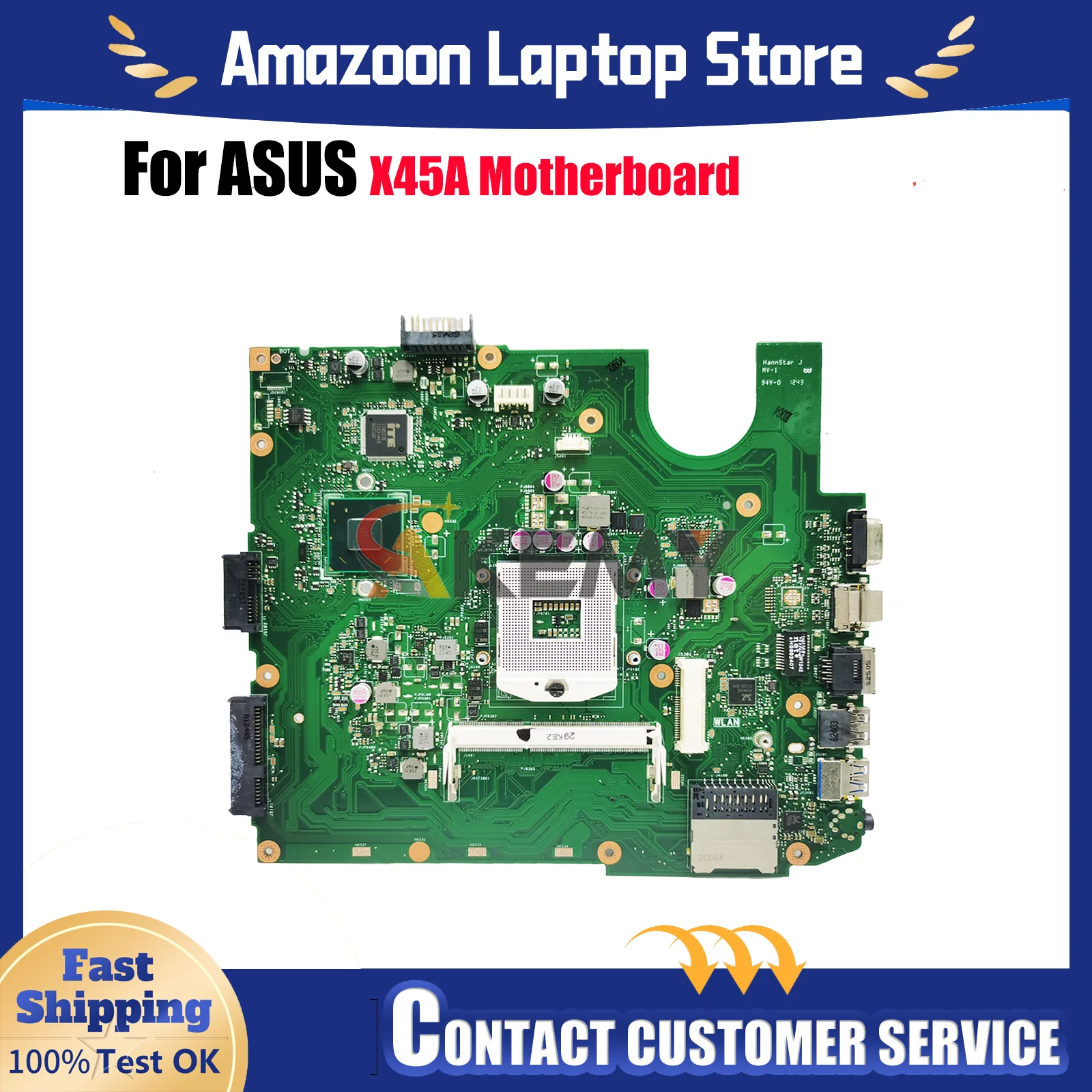 

Материнская плата для ноутбука X45A для ASUS VivoBook X45A X45A, материнская плата для ноутбука Цей товар в наличии, 100% тестирование, ОК, быстрая доставка