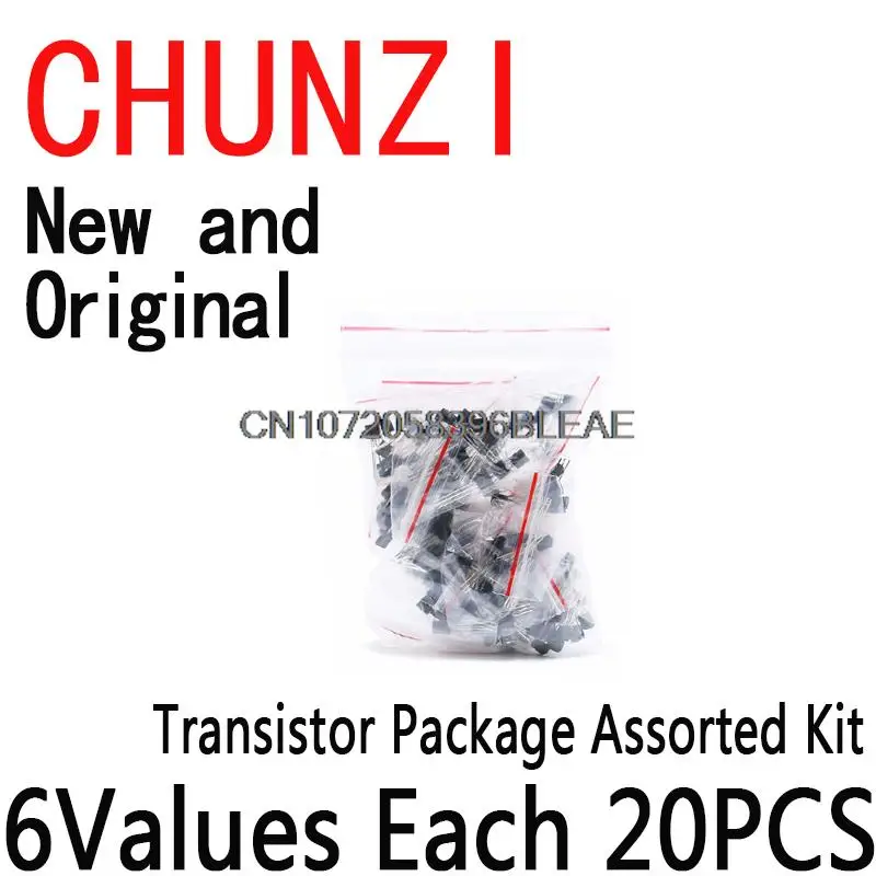 20PCSX6Values=120PCS 78L05 78L06 78L08 78L09 78L12 78L15 TO-92 Transistor Package Assorted Kit