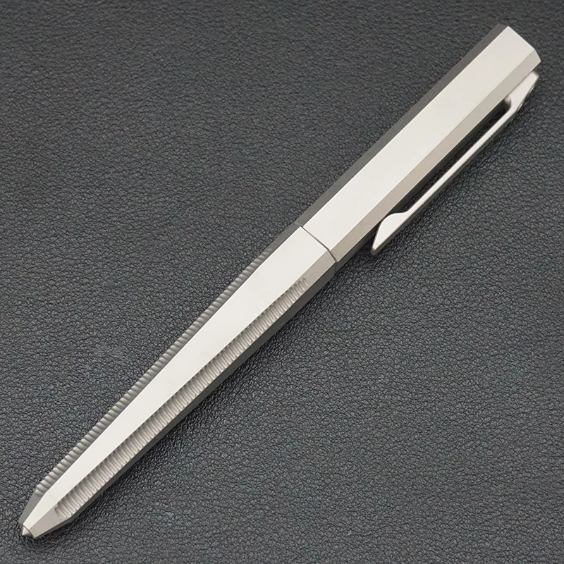 Titanium Alloy Tactical Pen Sandblasting Process Multifunctional Portable Edc Equipment Business Signature Pen For Outdoor Daily