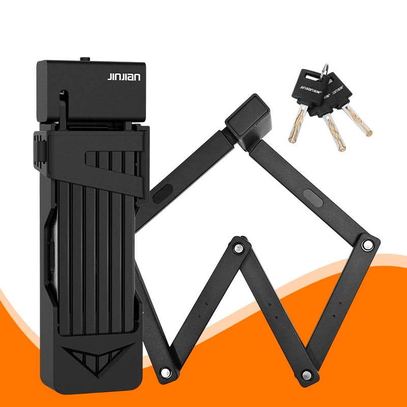 

Складной замок JINJING для велосипеда, портативный, прочный, надежный, для электровелосипедов, шоссейных и горных велосипедов, защита от кражи, аксессуары для велосипедов