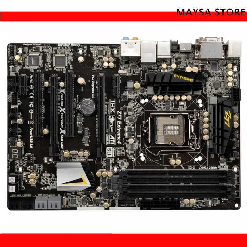 

For ASRock Z77 Extreme 4 Motherboard LGA 1155 For Intel Z77 DDR3 Used Mainboard USB3.0