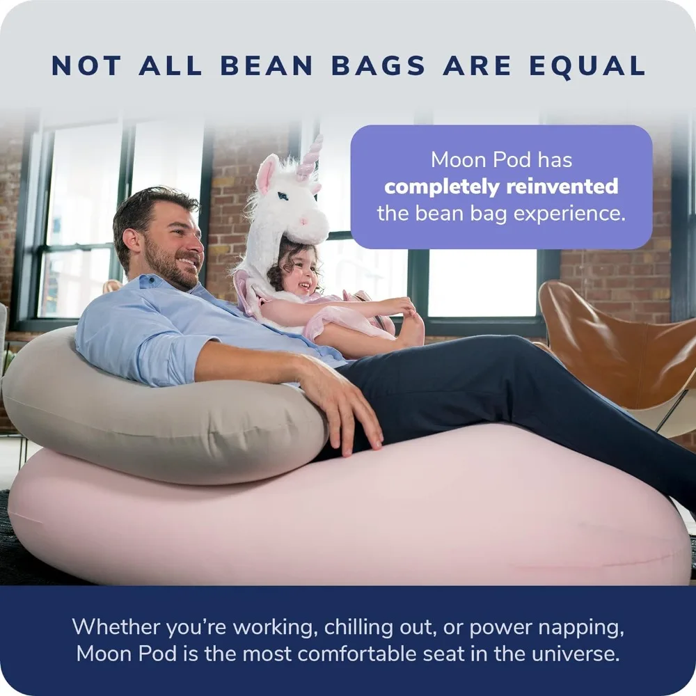 The Zero-Gravity Beanbag Chair for Stress, Comfort & All Day Deep Relaxation – Ultra Soft Ergonomic Support for Back & Neck