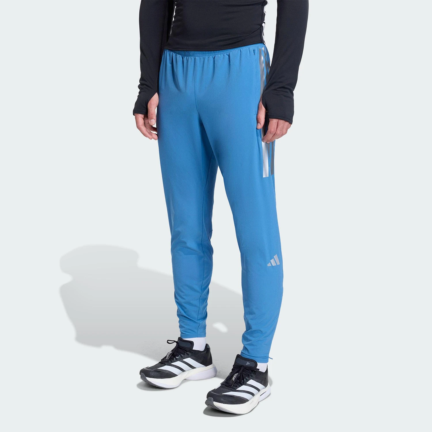 

Adidas genuine men's zipper split running slim fit sports pants KB1506