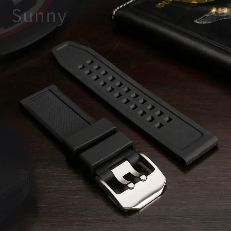 Para swiss luminox 7050 série 23 20mm esportes ao ar livre anti-alergia seguro silicone proteção ambiental pulseiras de borracha