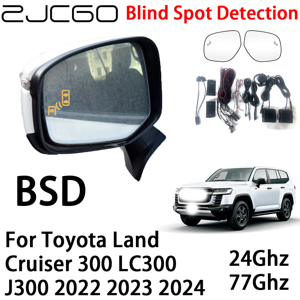 

ZJCGO BSD Radar Warning System Blind Spot Detection Safety Driving Alert for Toyota Land Cruiser 300 LC300 J300 2022 2023 2024