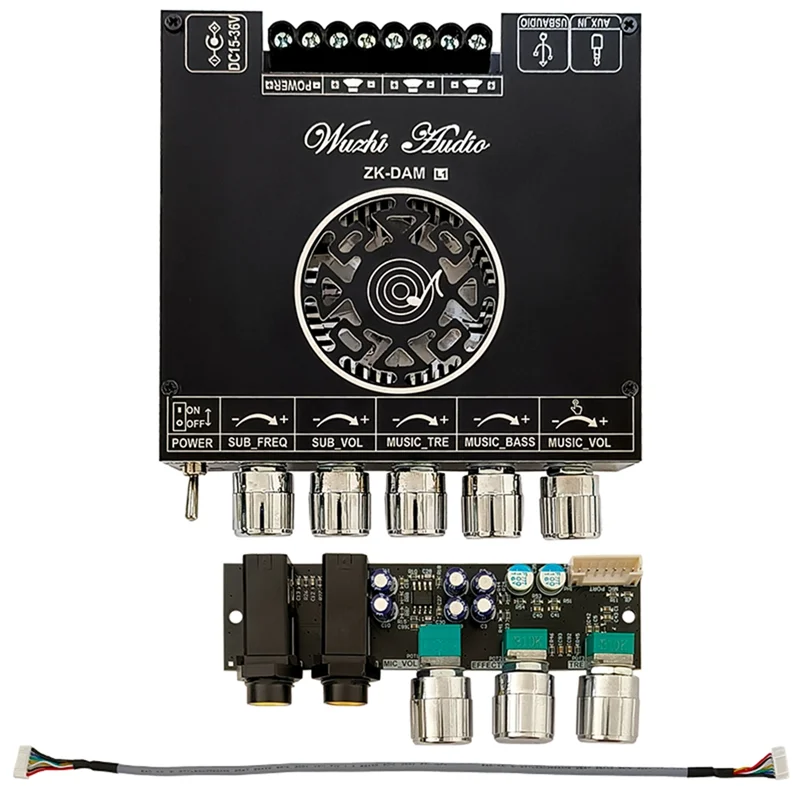 ABMF-ZK-DAM L1 Placa amplificadora de potencia Bluetooth estéreo 2X220W + 350W Bluetooth 5,0 módulo amplificador de Audio de potencia Digital A