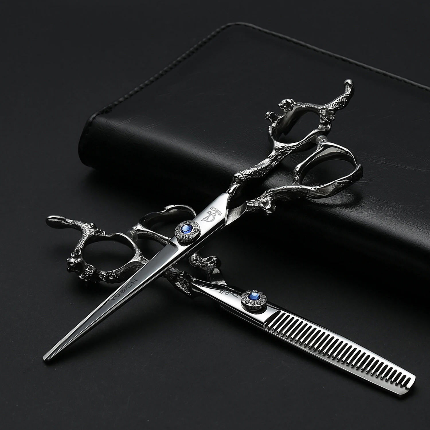 1pcs Dragon Handle Haircut Scissors, Hair Cutting Sicssors, Hair Thinning Shears, Barber Hairdressing Tools