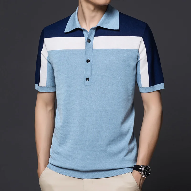 

2023 New Polo Fashion Summer Business Short Sleeve T-shirt Fashion Versatile Casual T-shirt